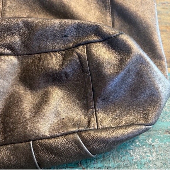 Coach Madison metallic silver leather hobo shoulder bag Tote bag - Picture 12 of 16